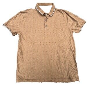 Nickel & Iron Polo Collared Golf Shirt Gold Casual Outdoors Men’s Size Medium